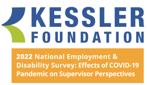 logo for Kessler Foundation 2022 National Employment & Disability Survey: Effects of Covid-19 Pandemic on Supervisor Perspectives